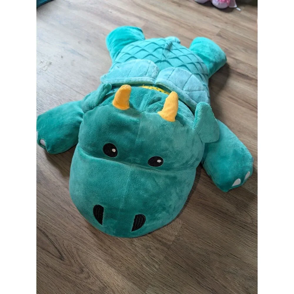 Melissa & Doug Green Cuddle Dragon 28-inch Jumbo Plush Stuffed Pillow Pal